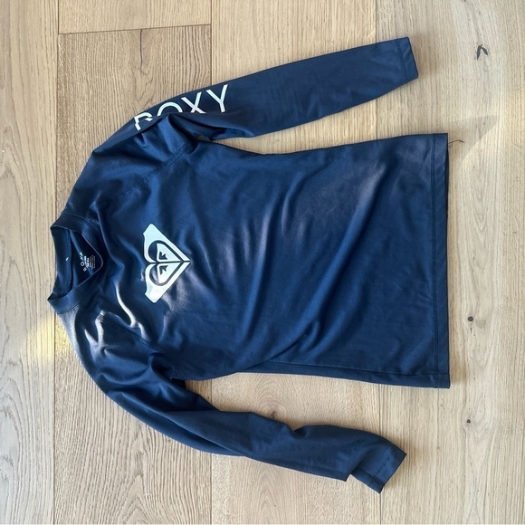 Roxy Girls Whole Hearted Long Sleeve UPF 50 Rashguard Size Youth XS - Picture 2 of 4